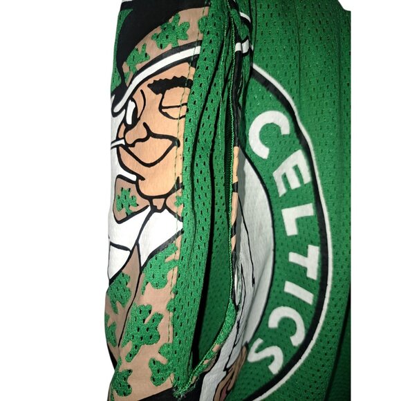 NBA Boston Celtics Mesh Drawstring Shorts Green L Fan Gear (Flaw) - Picture 5 of 6